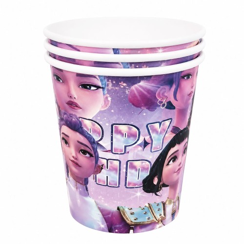KUBECZKI PAPIEROWE 200ML KPOP DEMON HUNTERS 10 SZT