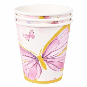 KUBECZKI PAPIEROWE 200ML MOTYLE MOTYL 10 SZT