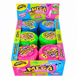 JOHNY BEE MEGA ROLL GUM GUMA W ROLCE (40G) 24 SZT