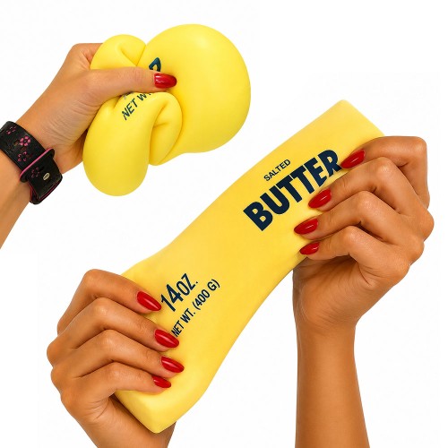 GNIOTEK ANTYSTRESOWY SQUISHY MASŁO BUTTER GUMA 22 CM