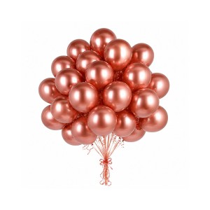 BALONY LATEKSOWE  CHROM 5" GOLD ROSE RÓŻOWE ZŁOTO 100 SZT