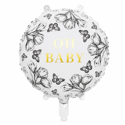 BALON FOLIOWY 18" OH BABY NA BABY SHOWER
