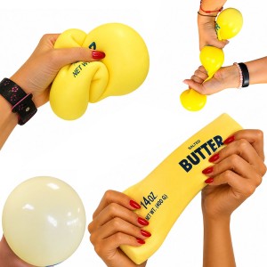 GNIOTEK ANTYSTRESOWY  MASŁO BUTTER GUMA  22 CM