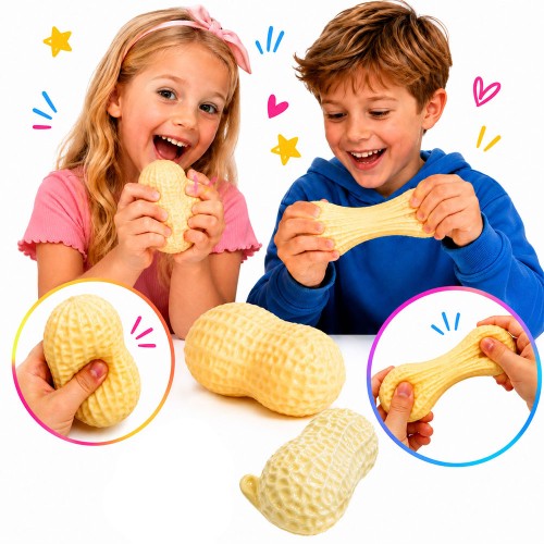 GNIOTEK ANTYSTRESOWY ORZESZEK SQUISHY DO ŚCISKANIA RELAKSACYJNY