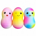 GNIOTEK ANTYSTRESOWY ORZESZEK TĘCZOWY SQUISHY DO ŚCISKANIA RELAKSACYJNY 11 CM