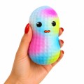 GNIOTEK ANTYSTRESOWY ORZESZEK TĘCZOWY SQUISHY DO ŚCISKANIA RELAKSACYJNY 11 CM