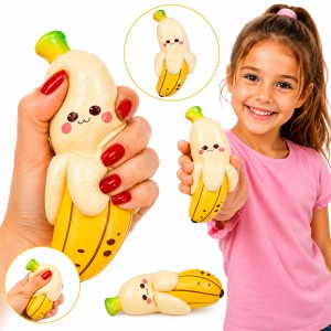 PACHNĄCY GNIOTEK ANTYSTRESOWY BANAN SQUISHY DO ŚCISKANIA RELAKSACYJNY 16 CM