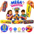 XXL PACHNĄCY GNIOTEK ANTYSTRESOWY MASŁO SQUISHY MIĘKKA ZABAWKA SENSORYCZNA GIGANT 24 CM TĘCZOWE