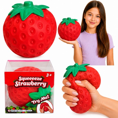 XXL MEGA GNIOTEK ANTYSTRESOWY SQUISHY TRUSKAWKA 15 CM