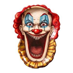 TALERZYKI PAPIEROWE HALLOWEEN FREAK SHOW CIRKUS 6SZT