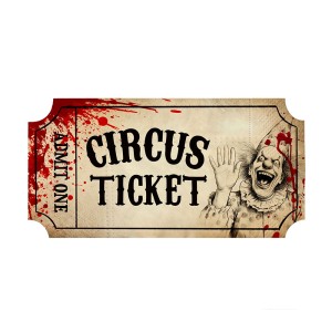 SERWETKI HALLOWEEN FREAK SHOW CIRKUS 12 SZT
