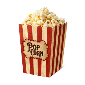 PUDEŁKO NA POPCORN HALLOWEEN FREAK SHOW CIRKUS 6SZT