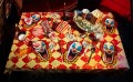 OBRUS WODOODPORNY HALLOWEEN FREAK SHOW CIRKUS 137X183CM