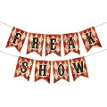 BANER GIRLANDA HALLOWEEN FREAK SHOW CIRKUS 120X17CM