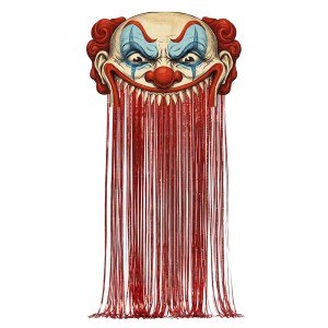 DEKORACJA NA DRZWI HALLOWEEN FREAK SHOW CIRKUS 89X145 CM