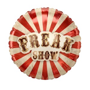 BALON FOLIOWY 18" HALLOWEEN FREAK SHOW CIRKUS 45CM