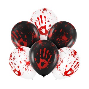 BALONY HALLOWEEN BLOODY NIGHT 12", 6 SZT KREW