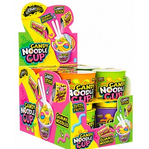 ŻELKI JOHNY BEE CANDY NOODLE CUP (65G) 12 SZT