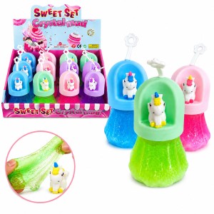 GLUTEK SLIME Z BROKATEM JEDNOROŻEC FIGURKA MIX 12 SZT