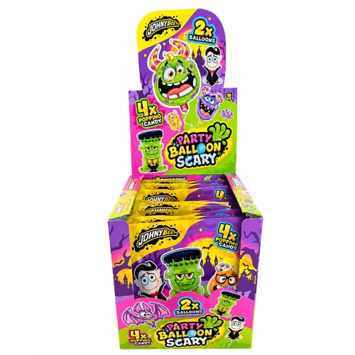JOHNY BEE HALLOWEEN PROSZEK STRZELAJĄCY + BALONY FILIOWE (8G) 16 SZT