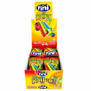 FINI ROLLER FIZZ KWAŚNE ŻELKI (20G) 18 SZT