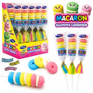 MACARON GUMMY LIZAKI MAKARON ŻELKI (20G) 20 SZT