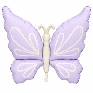 BALON FOLIOWY 24" MOTYL MATOWY FIOLETOWY