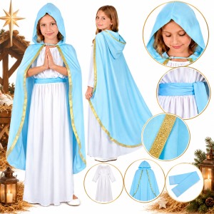 STRÓJ KOSTIUM PRZEBRANIE MARIA MARYJA NA JASEŁKA 130/140