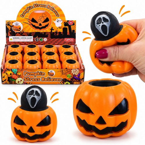 GNIOTEK DYNIA WYSKAKUJĄCY DUSZEK Z DYNI NA HALLOWEEN 12SZT