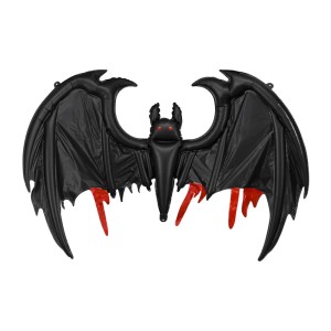 BALON FOLIOWY NIETOPERZ HALLOWEEN CZARNY 120 × 81 CM