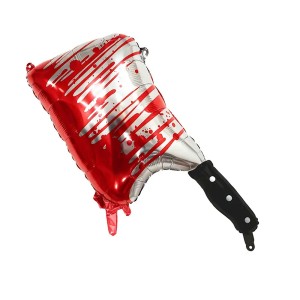 BALON FOLIOWY TASAK Z KRWIĄ HALLOWEEN 88,5 CM