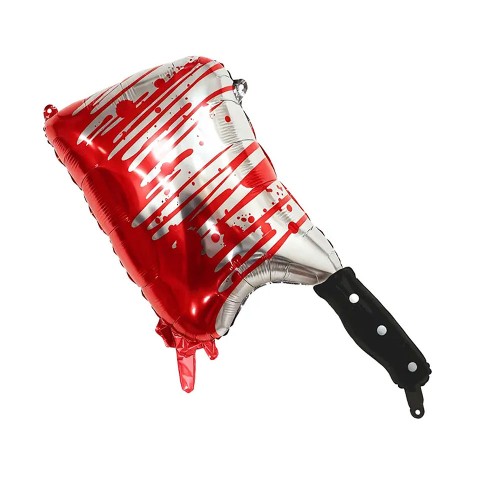 BALON FOLIOWY TASAK Z KRWIĄ HALLOWEEN 88,5 CM