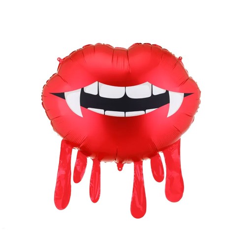 BALON FOLIOWY KRWAWIACE USTA HALLOWEEN 92 X 60 CM