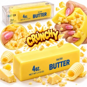 SQUISHY CHRUPIĄCY GNIOTEK  CRUNCHY MASŁO BUTTER 13 CM