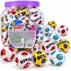 FOOTBALL GUMMY 18G  ŻELKI Z NADZIENIEM 50 SZT