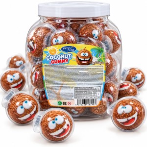 COCONUT GUMMY 18G ŻELKI Z NADZIENIEM KOKOSOWYM  50 SZT 