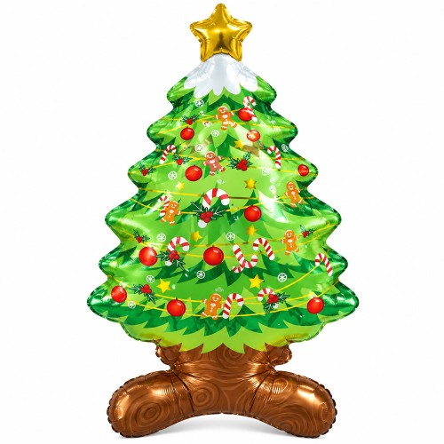 BALON FOLIOWY STOJĄCY 24" CHOINKA ŚWIĄTECZNA MERRY CHRISTMAS
