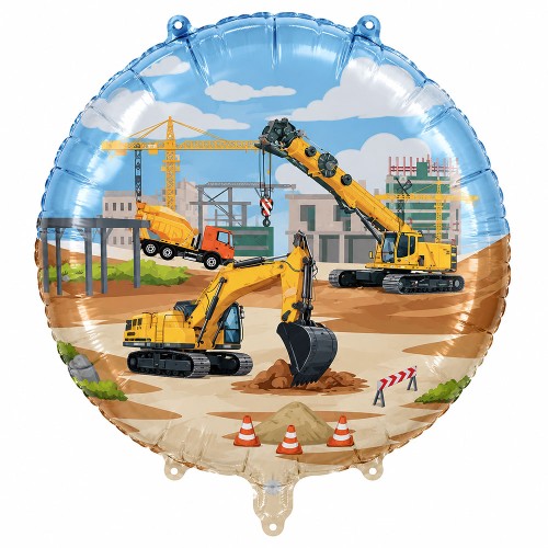 BALON FOLIOWY 18" BUDOWA KOPARKA BETONIARKA MASZYNY BUDOWLANE