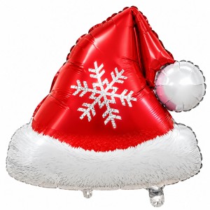 BALON FOLIOWY CZAPKA MIKOŁAJA BOŻE NARODZENIE MIKOŁAJKI 62x57 CM