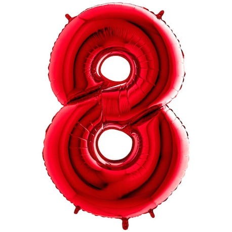 Balon foliowy cyfra 8