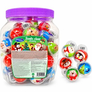 ŻELKI ŚWIĄTECZNE MIKOŁAJ OWOCOWE Z NADZIENIEM 50 SZT X 18G SANTA CLAUS