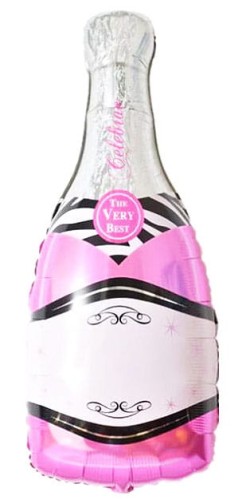 Balon foliowy szampan różowy