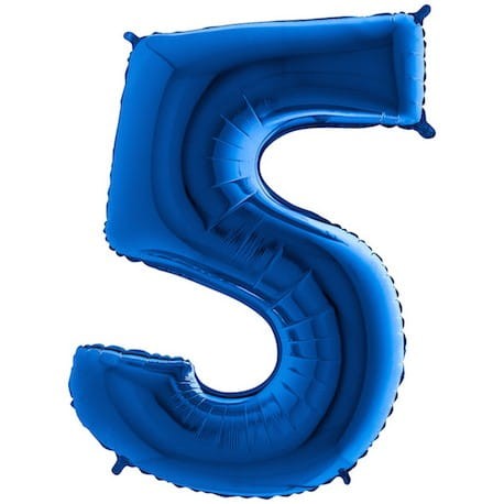 Balon foliowy cyfra 5