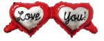 BALON OKULARY LOVE YOU 40X101CM