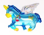 BALON FOLIOWY 12" PEGAZ NIEBIESKI