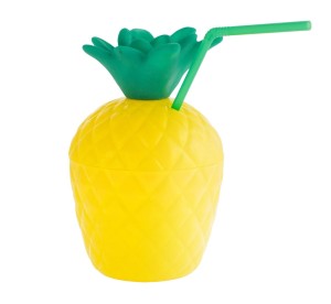 KUBEK PLASTIKOWY OZDOBNY ANANAS