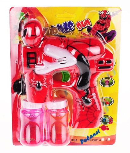 pistolet na bańki mydlane spiderman