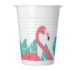 KUBECZKI PLASTIKOW FLAMINGO 8SZT 200 ML