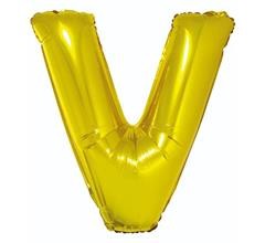 BALON 100CM LITERKA ZŁOTA V