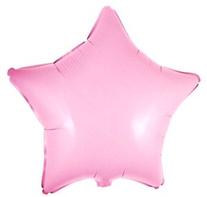 BALON 18" GWIAZDA PASTELOWA RÓŻOWA